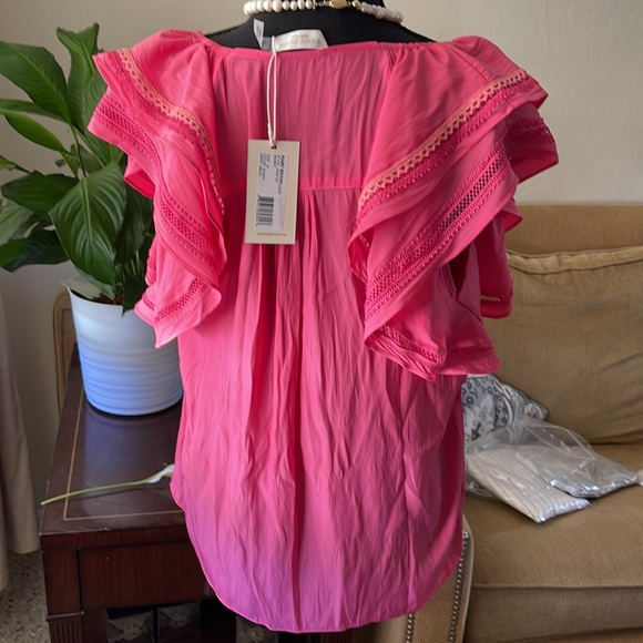 Ramy Brook blouse 👚 pink size M - Picture 3 of 5